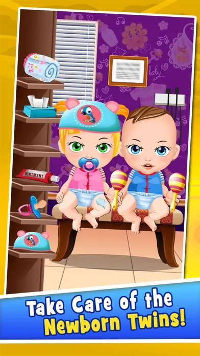 Mommy's Twins New Babies Doctor - my baby newborn mother spa salon game for kids screenshot 3