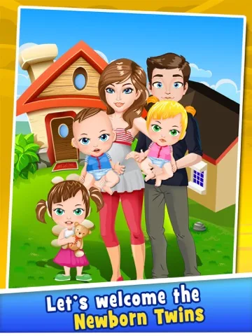 Mommy's Twins New Babies Doctor - my baby newborn mother spa salon game for kids screenshot 5