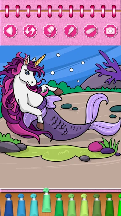 Pony Mermaid Coloring Book screenshot 4