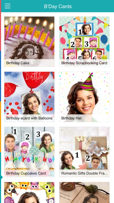 Birthday Cards Free: happy birthday photo frame, gift cards & invitation maker screenshot 3