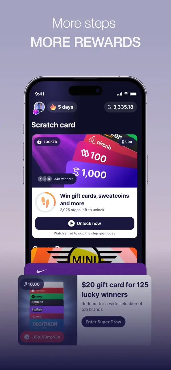 Sweatcoin Walking Step Counter screenshot 3