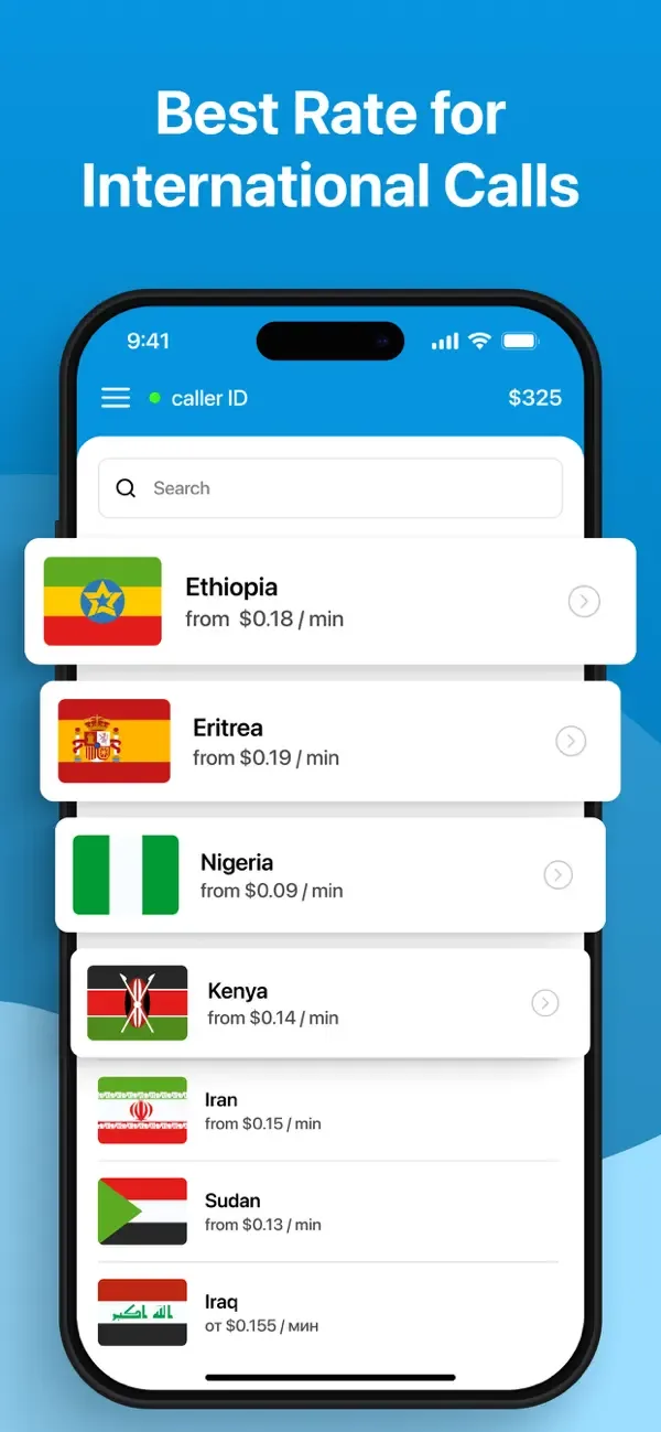 International Calling App:Telz screenshot 1