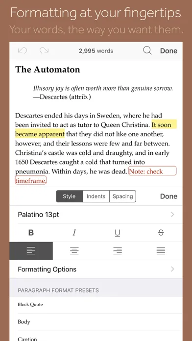 Scrivener screenshot 1