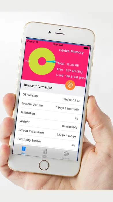 S2 System Status Monitor Lite with usage Widget battery charge and Memory data Manager Info screenshot 1