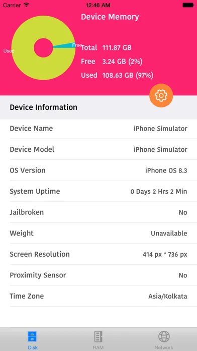 S2 System Status Monitor Lite with usage Widget battery charge and Memory data Manager Info screenshot 4