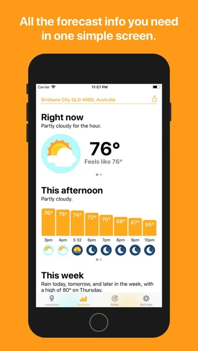Hello Weather screenshot 1