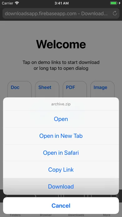 Browser and Documents Manager screenshot 1