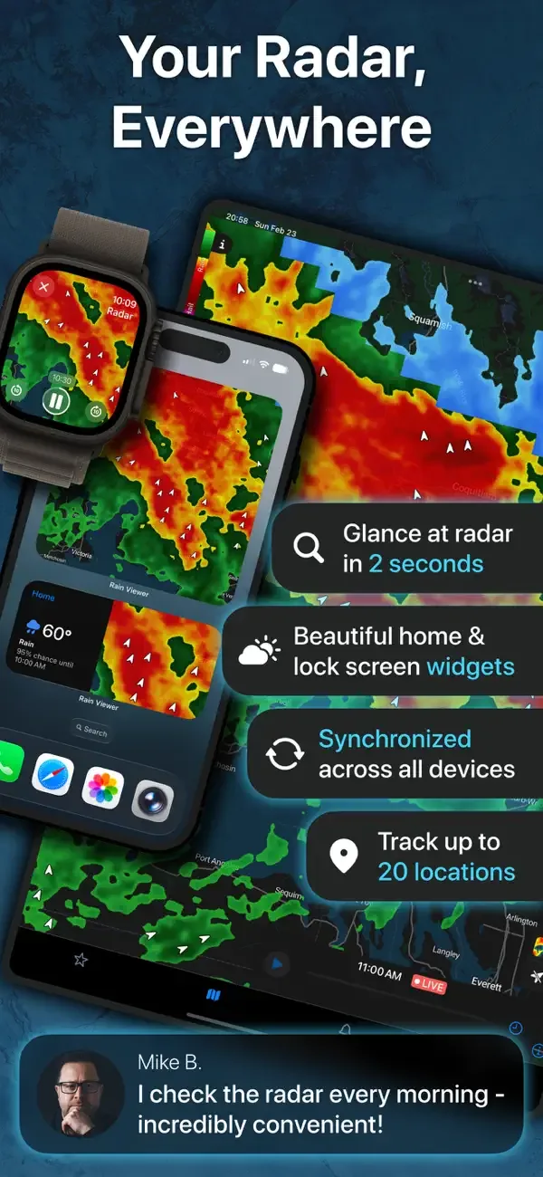 RainViewer: Live Weather Radar screenshot 2