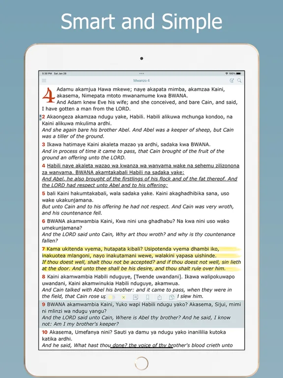 Biblia Takatifu－Swahili Bible screenshot 5
