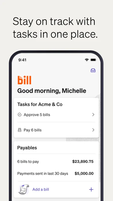 BILL AP & AR Business Payments screenshot 1