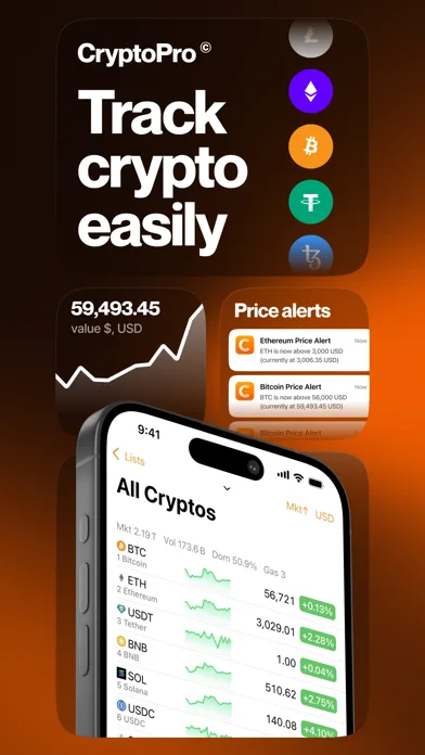 Crypto Pro: Live Coin Tracker screenshot 1