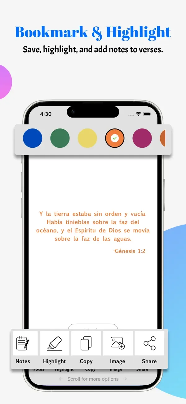 La Santa Biblia. Spanish Bible screenshot 3