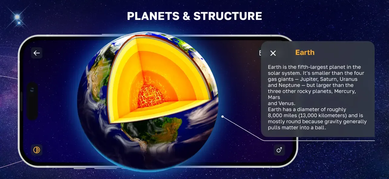 3D Solar System - Planets View screenshot 1