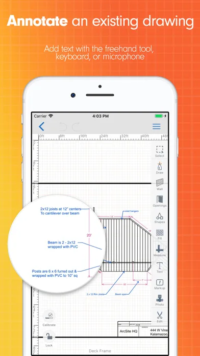 ArcSite: Floor Plans and CAD screenshot 2