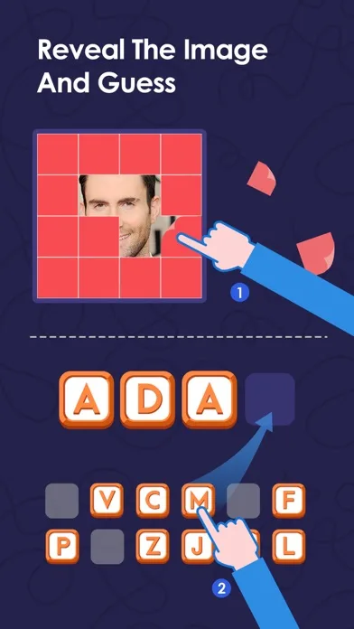 Celebrity Quiz - Pop Up Crosswords Guess the Celeb Photo screenshot 2