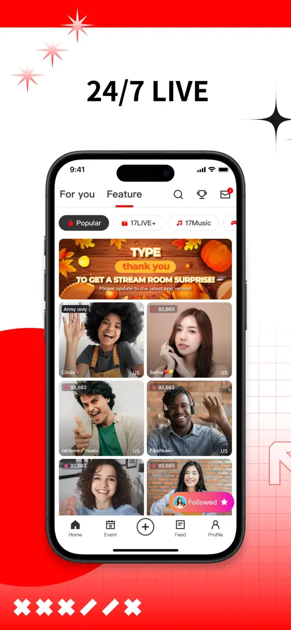 17LIVE - Live Streaming & Chat screenshot 1