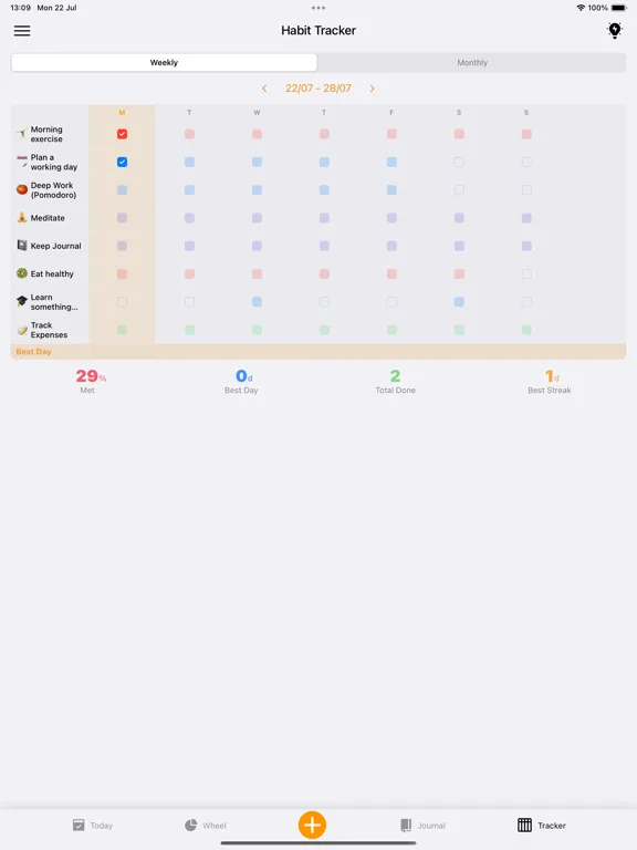LifeWheel Goal Habit Tracker screenshot 5