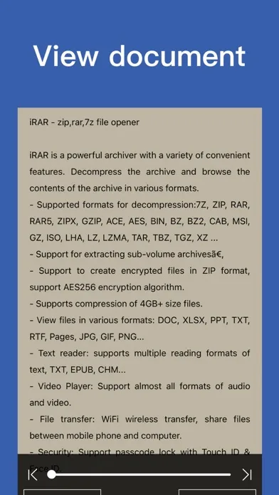 iRAR - zip,rar,7z file opener screenshot 4