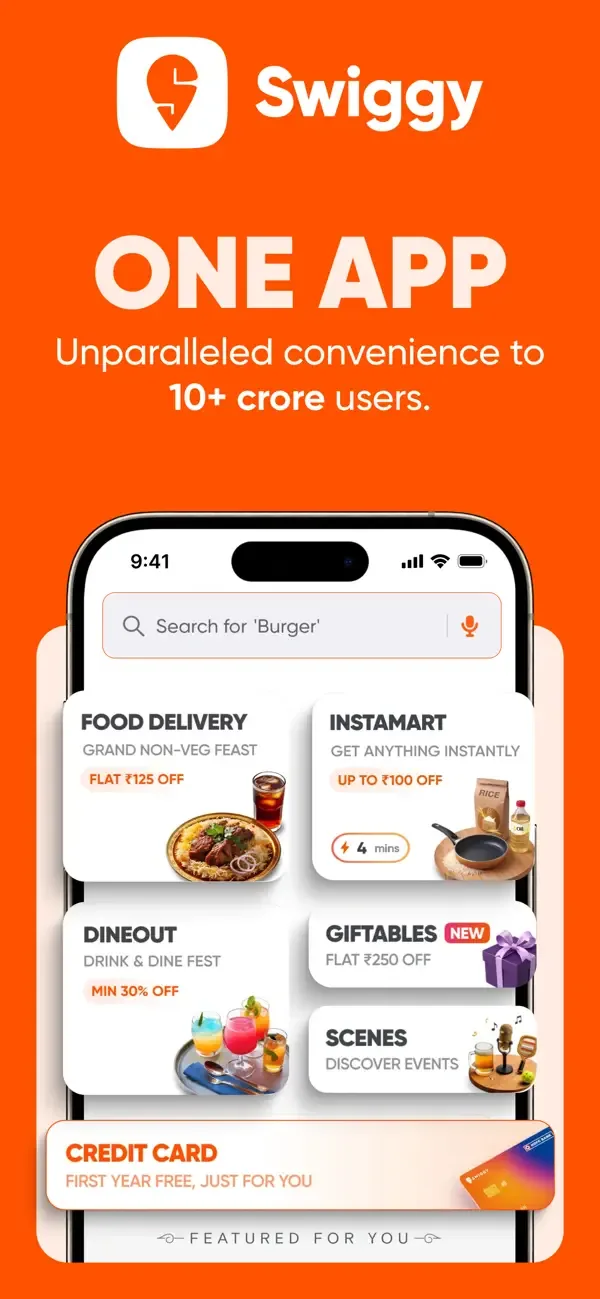Swiggy: Food Instamart Dineout screenshot 1