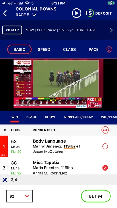 BetAmerica: Live Horse Racing screenshot 1