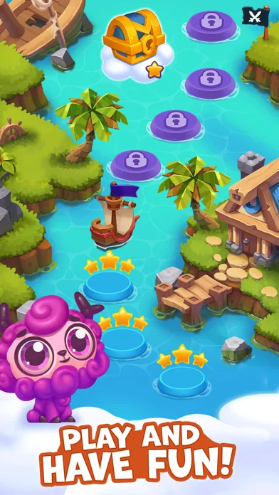 Pirate Treasures - Gems Puzzle screenshot 1