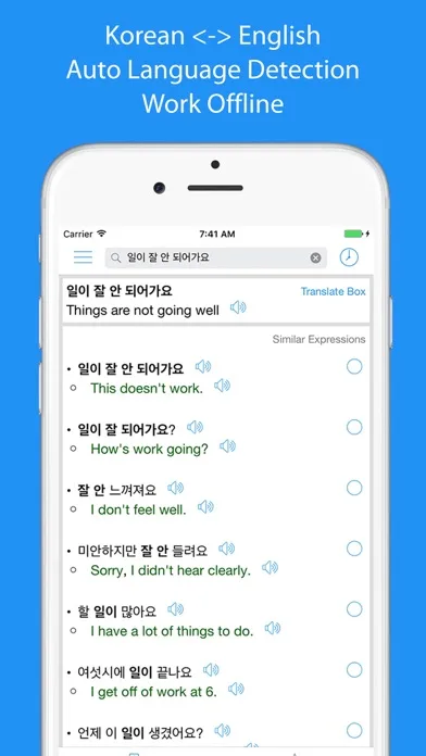 Korean Translator Offline screenshot 1