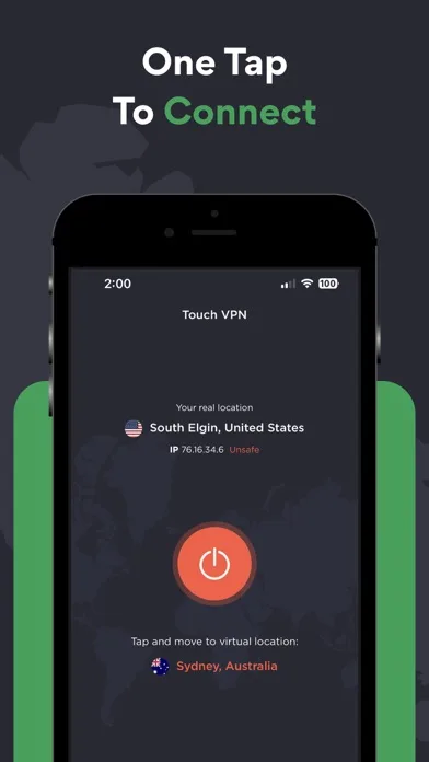 Touch VPN Secure Hotspot Proxy screenshot 2
