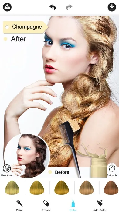 Hair Color Dye -Hairstyles Wig screenshot 2