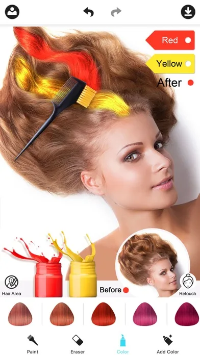 Hair Color Dye -Hairstyles Wig screenshot 3