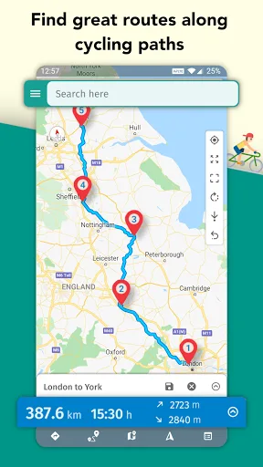 Maplocs: Bike Route Planner screenshot 1