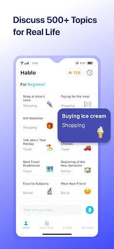 Hablo: Spanish Learning Tutor screenshot 5
