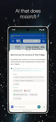 Comet: AI Browser & Assistant screenshot 3
