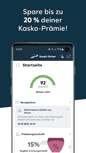 Smart Driver: Fahrstil App screenshot 1