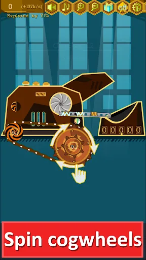 Steampunk Idle Gear Spinner screenshot 1
