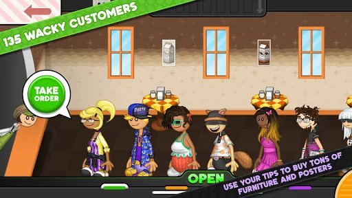 Papa's Mocharia To Go! screenshot 2