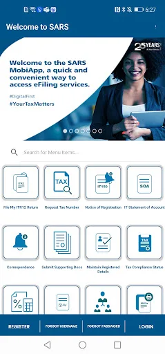 SARS Mobile eFiling screenshot 1