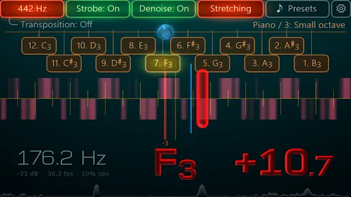 Airyware Tuner - strobe & more screenshot 3