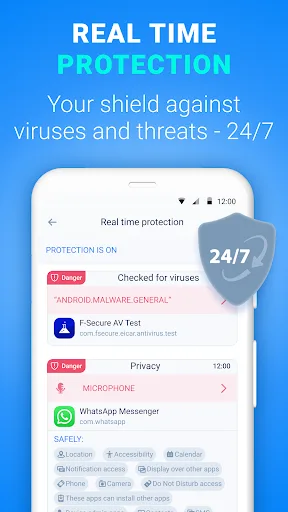 Antivirus Virus cleaner + VPN screenshot 4