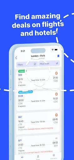 Cheap Flights & Hotel Booking screenshot 1