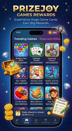 PrizeJoy: Fun Games & Rewards screenshot 1