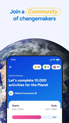 AWorld in support of ActNow screenshot 2