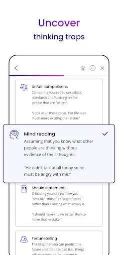 Unstuck: CBT Therapy Journal screenshot 2