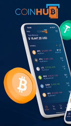 Coinhub Bitcoin Wallet screenshot 1