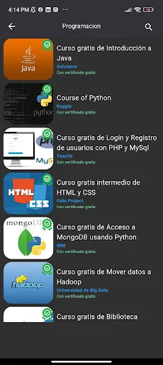 Cursin - Encuentra Cursos screenshot 4