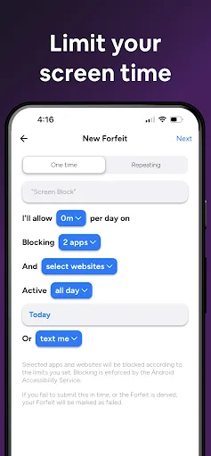 Forfeit: Habit Contracts screenshot 4