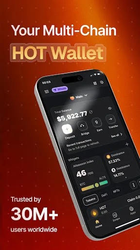 HOT — Bitcoin & Crypto Wallet screenshot 1