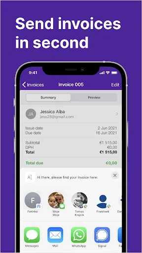 Freebie Invoice Maker Simple screenshot 4