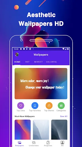 Live Wallpapers HD & Ringtones screenshot 1