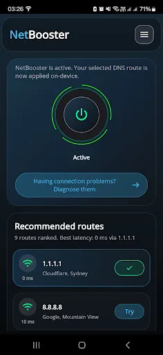 Net Booster - Optimize Ping screenshot 2