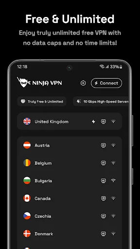 Ninja VPN - Fast & Secure VPN screenshot 1